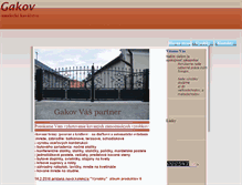 Tablet Screenshot of gakov.sk
